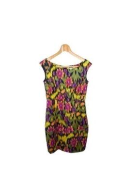 Jessica Simpson Watercolor Floral Sheath Dress Size 2